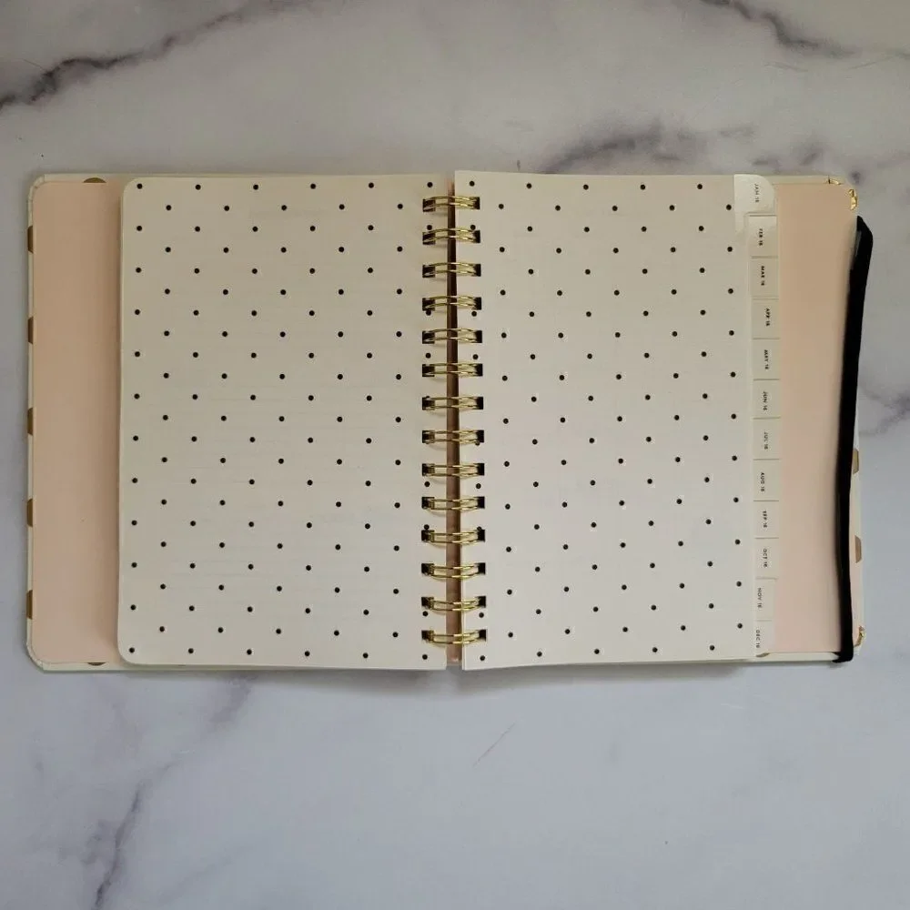Kate Spade planner polka dot schedule organizer of